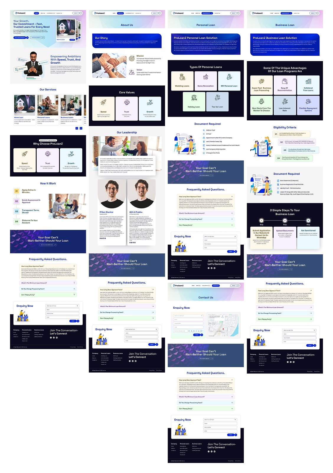 Visual Designs showcasing full project scope
